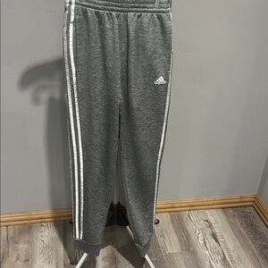 Adidas Kids Charcoal Joggers with White Stripes 14/16 (318)